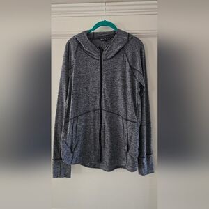 Athleta Gray Zip-Up Hoodie